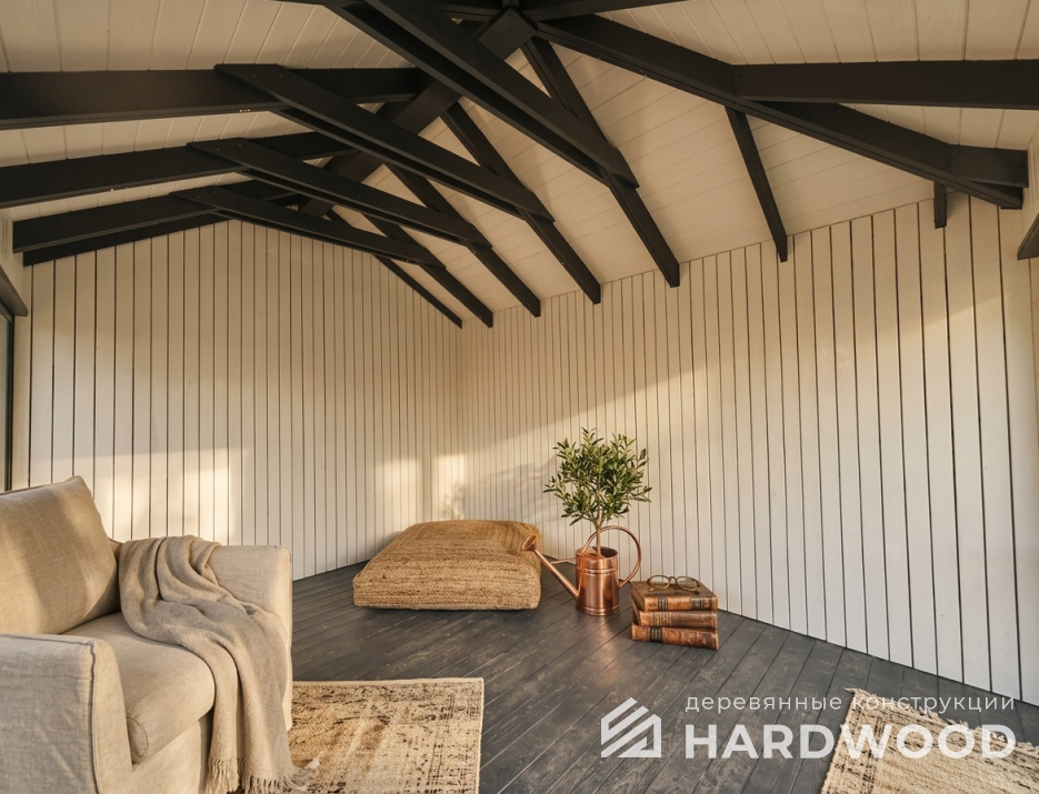 Уличная беседка деревянная №100 - фото 2294